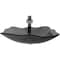 Novatto Clear Grey Slipper Glass Vessel Sink and Faucet Set in Gun Metal NSFC-324G136GM - alternate 2